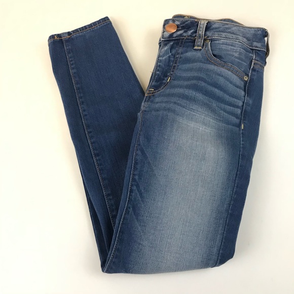 American Eagle Denim Jeggings Regular 0 Ankle - Picture 2 of 8